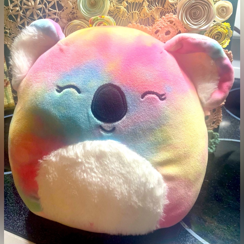Squishmallow 8” Katya The Koala Tye Dye Pastel Colors